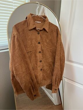 Small Aemi+CO Button-Up Jacket Brown